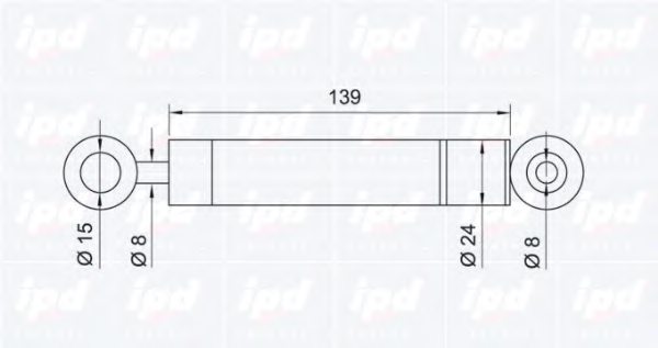 IPD 13-0714 Vibration Damper, v-ribbed belt